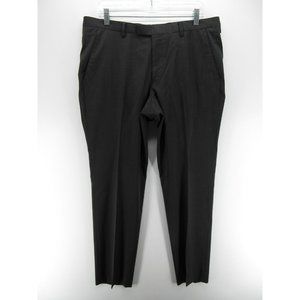Hugo Boss Pants 34 Virgin Wool Slacks Career Trousers Preppy 34X31